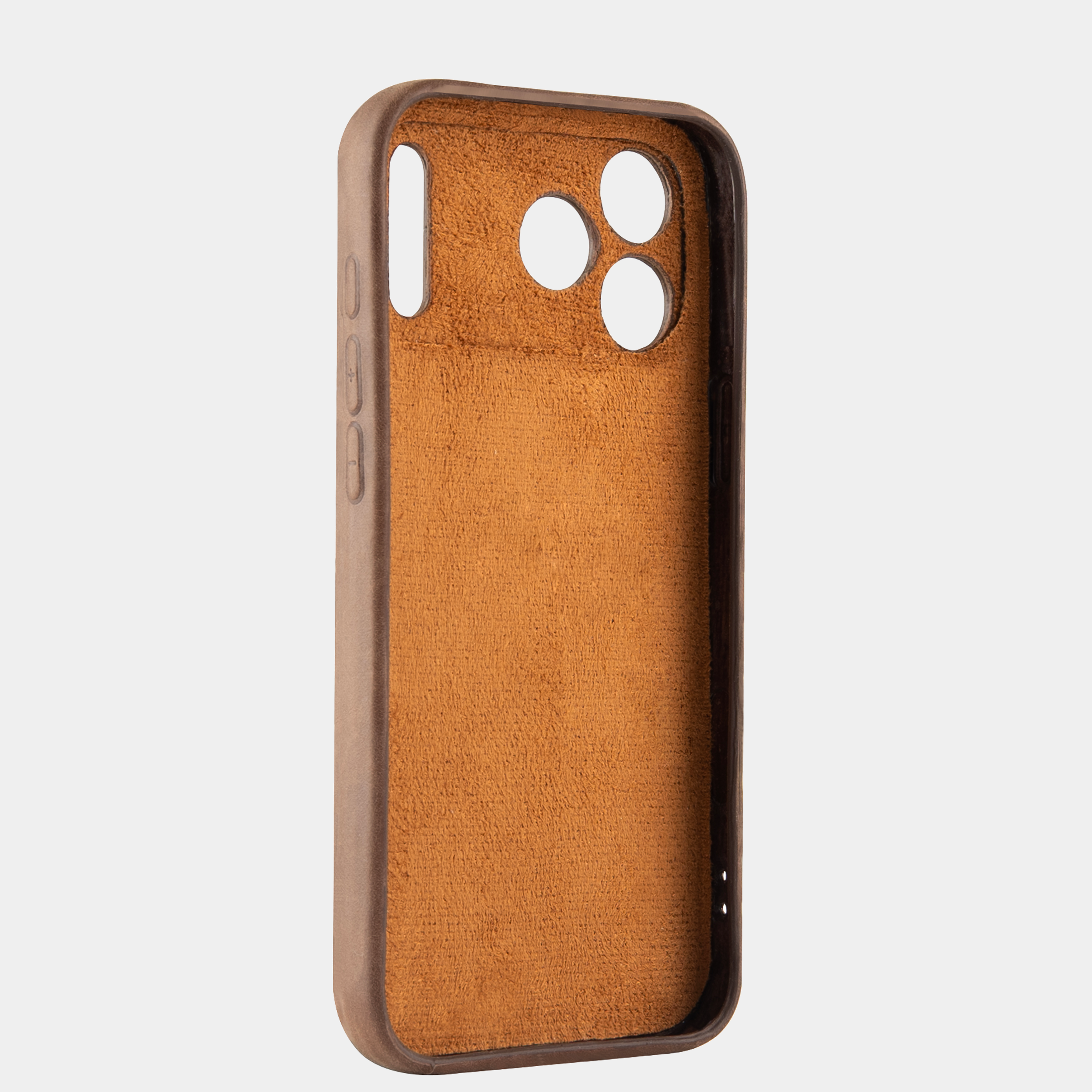 Vintage Brown Vegetable-Tanned Leder iPhone Case
