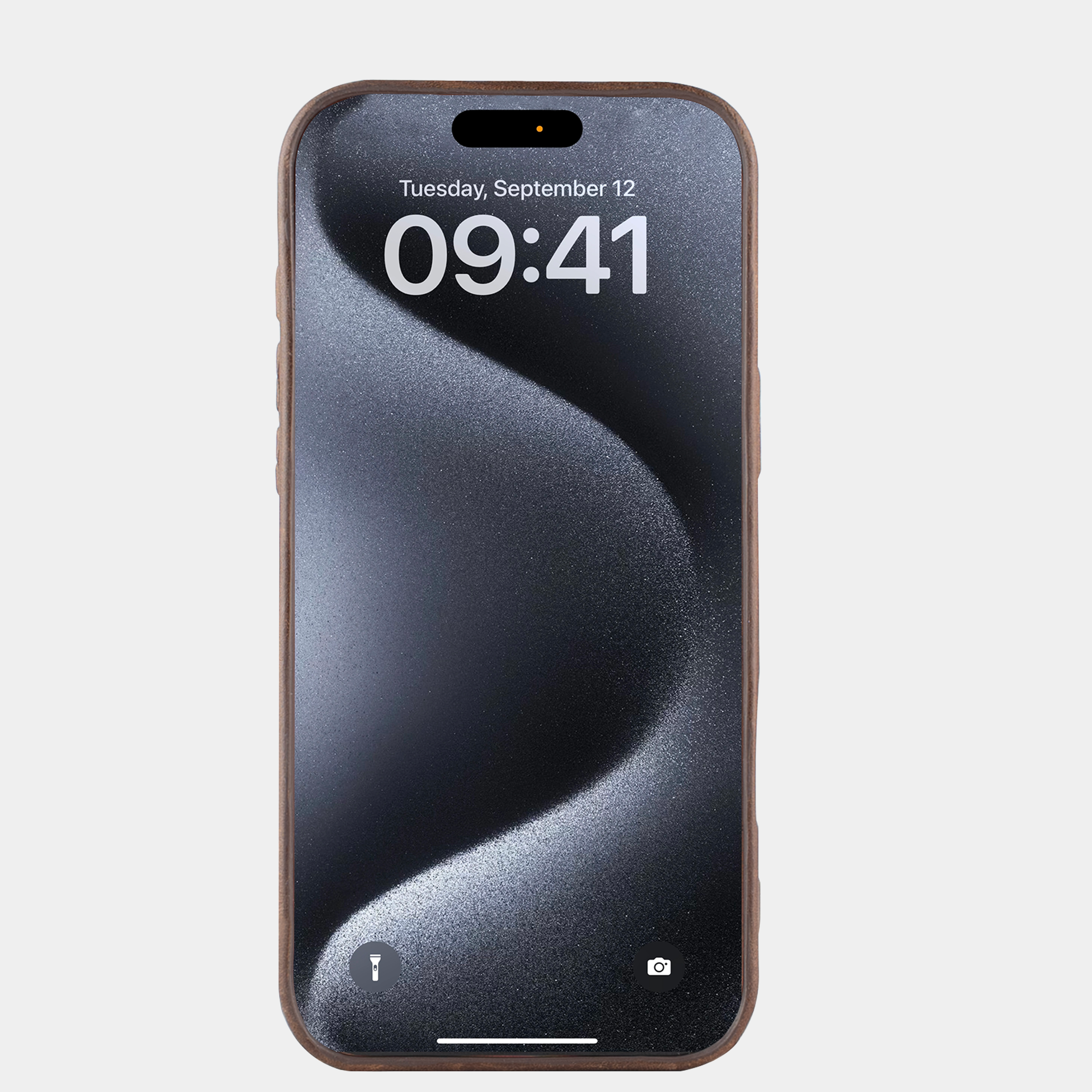 Espresso Brown Full Grain Leather iPhone Case - view 5