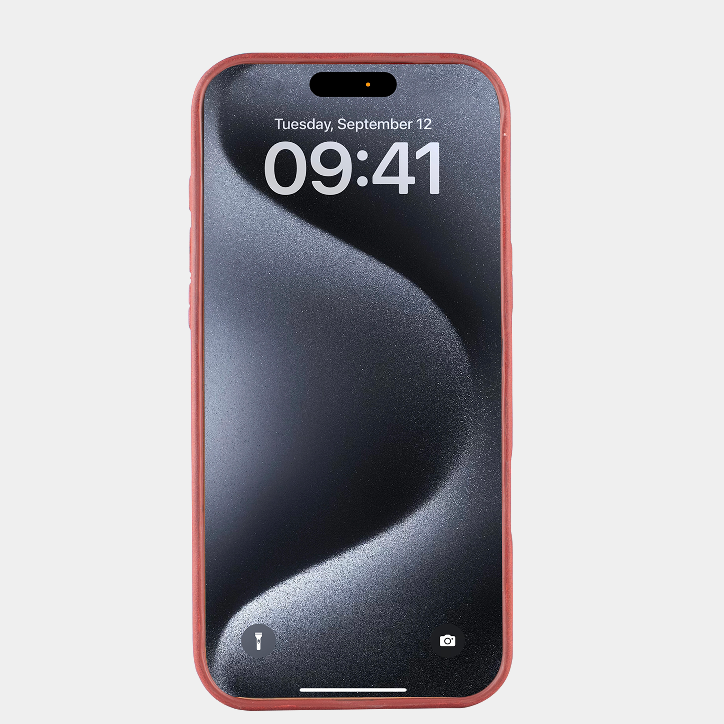 Burgundy-vegetabilsk tændt læder iPhone-kasse