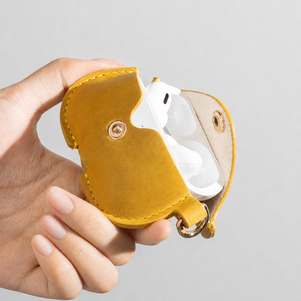عسل حارقة كامل الحبوب الجلود AirPods قضية